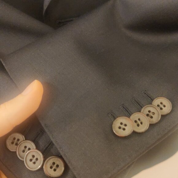 Suitsupply Lazio slim fit 36S 30/32 solid navy tailored working cuffs 100% wool - Picture 6 of 14